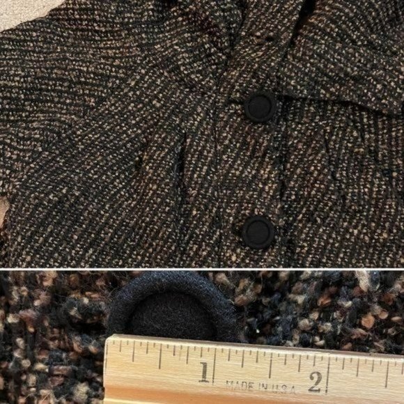 Nick and Mo Boutique Womens Size S Tweed Button-Up Shacket Jacket Sweater Lined - Picture 8 of 16